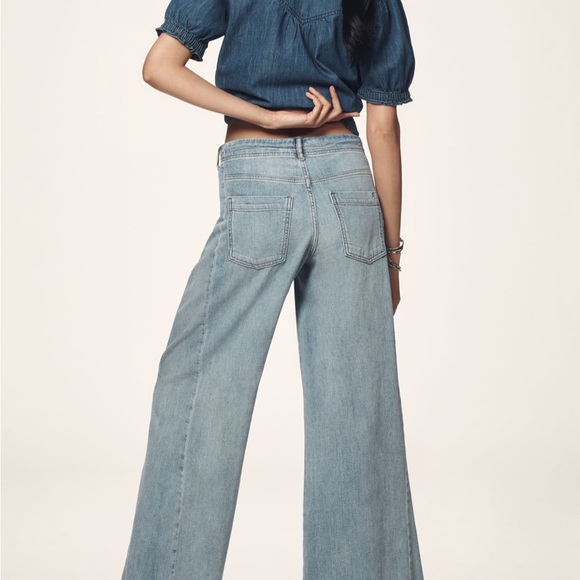 Pilcro Adi Wide Leg  Flare Jeans - Picture 4 of 8